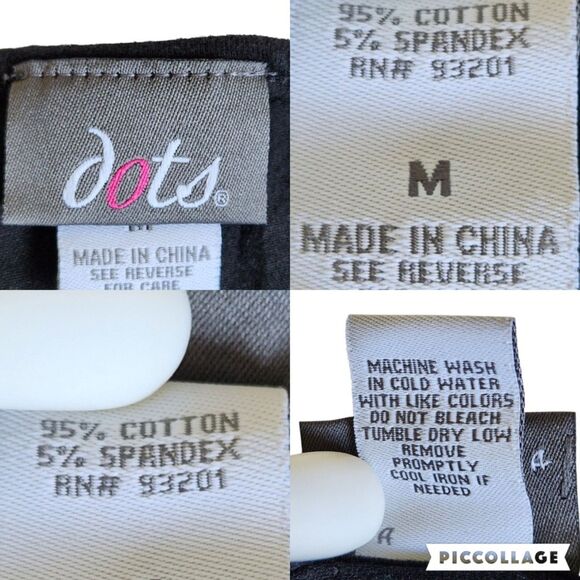 Dots Black Zipper Peplum Tank Top Sz M - Picture 12 of 12